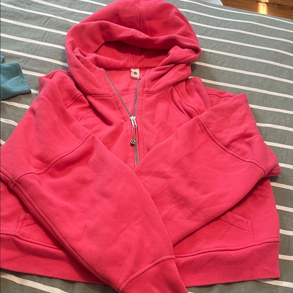 Lululemon Athletica Coral Zip-Up Jacket